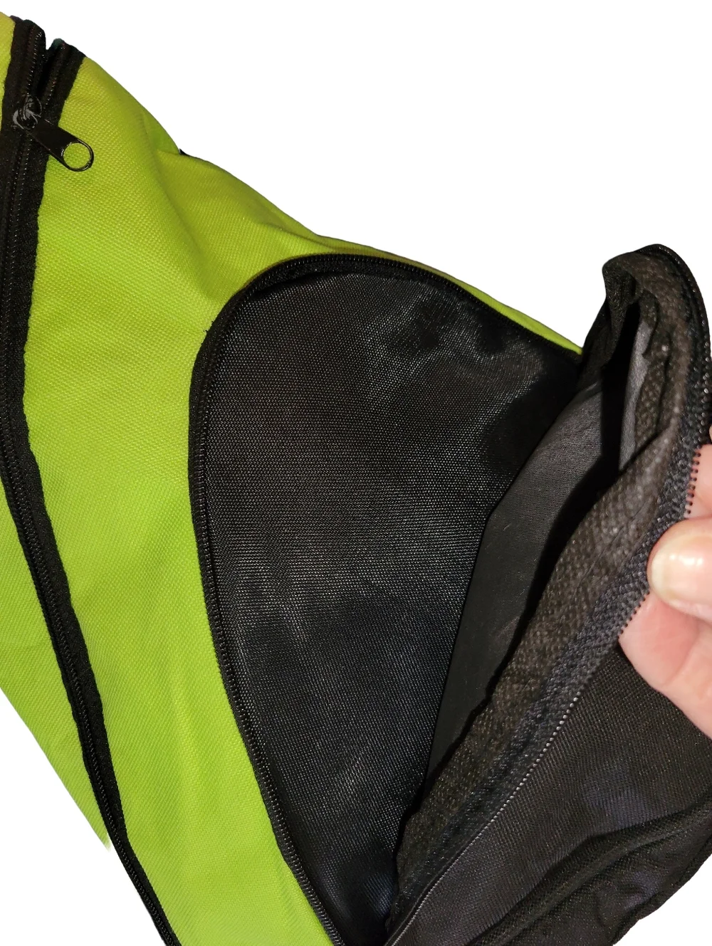 Healthy Workforce Lime Green & Black Sling Backpack With Headphone Port
